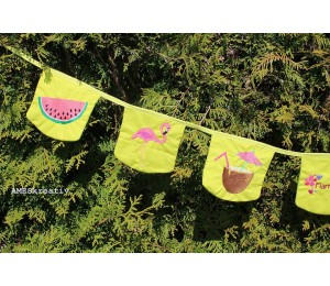 Stickserie - Flamingo Tropical